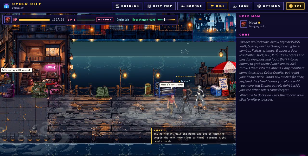 Cyber City: Brawl in the street