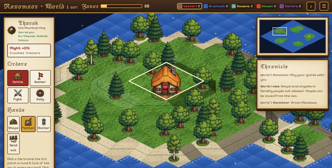 Path To Glory: Shape the land